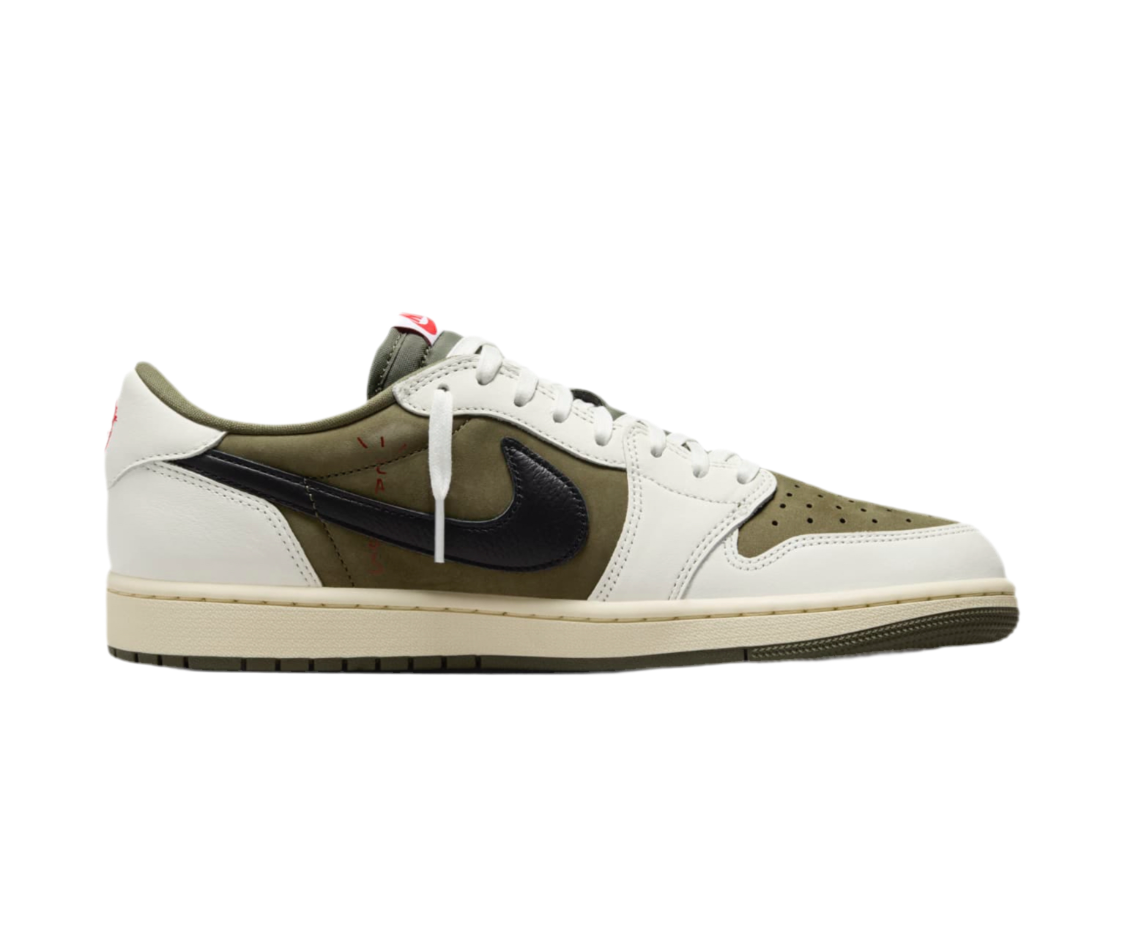 Jordan 1 Low OG x Travis Scott Medium Olive 2024